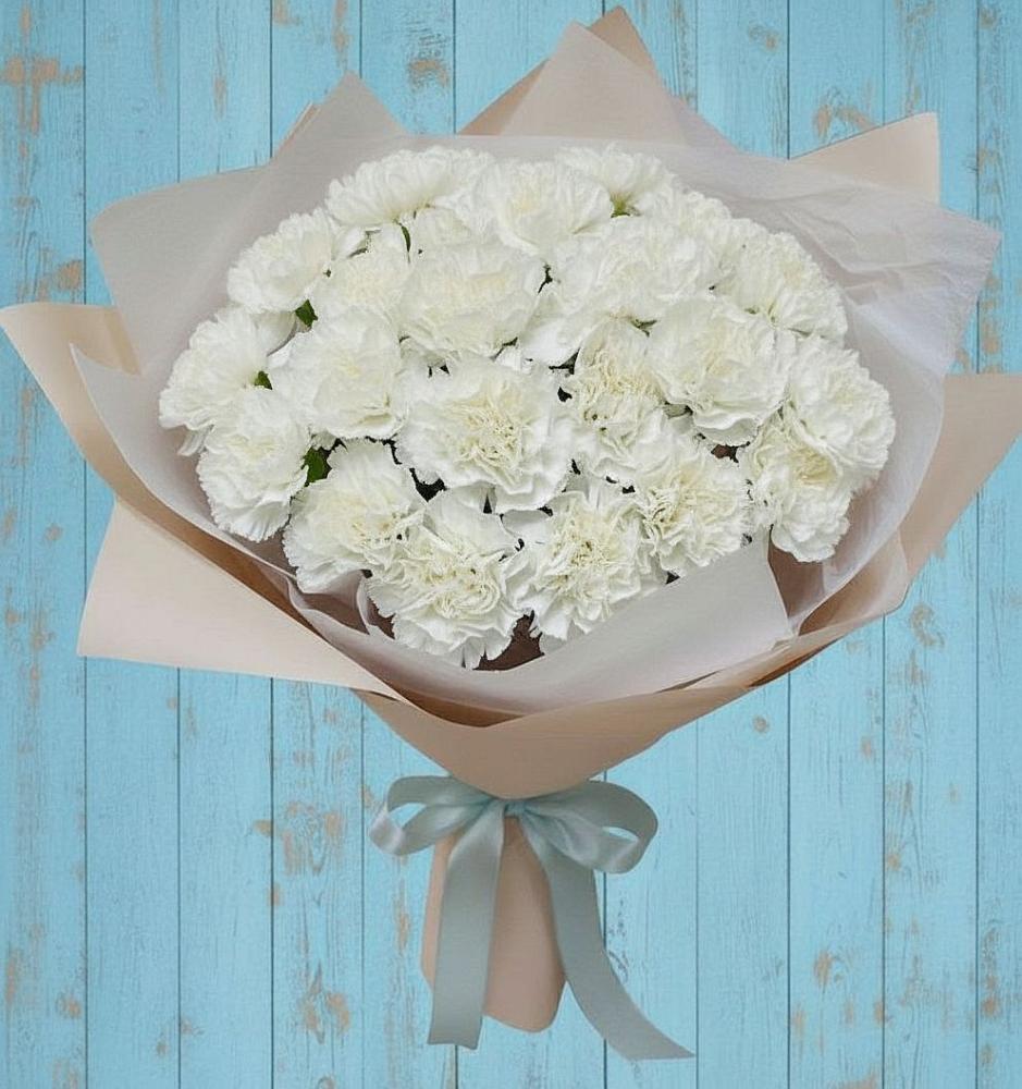 Букет цветов из: Гвоздики в Спутник