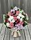 Букет цветов из: Альстромерии, Гвоздики, Розы и Хризантемы в Спутник