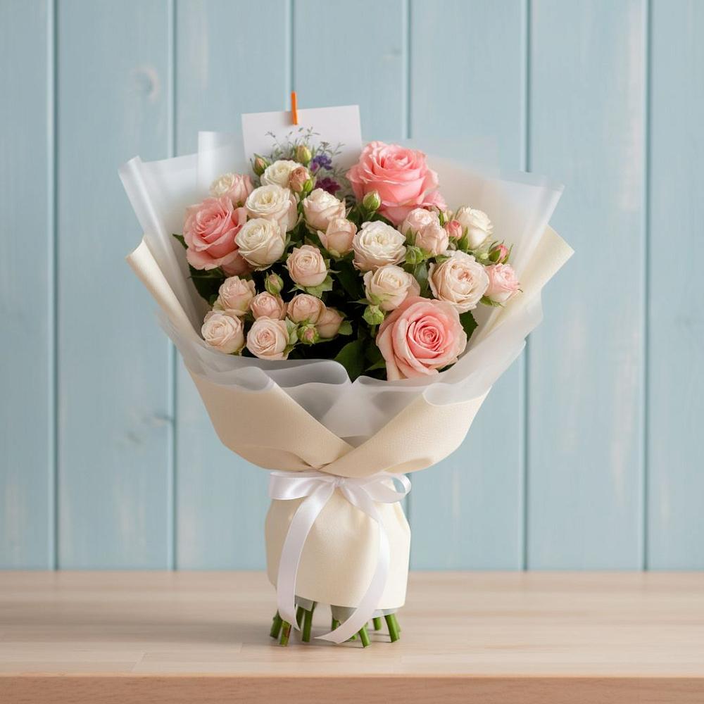 Букет цветов из: Розы в Спутник