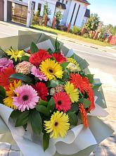 Букет цветов из:  Герберы #REPLACE_PRED# Спутник