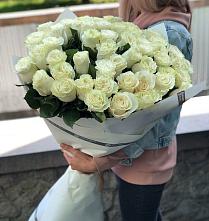 Букет 35 Белых роз #REPLACE_PRED# Спутник