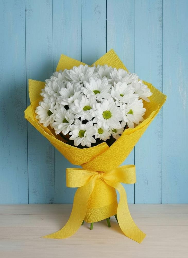 Букет цветов из: Хризантемы в Спутник