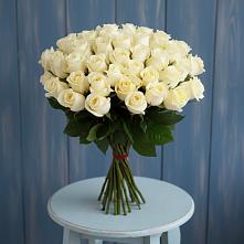 Букет 51 Белая роза Эдлесс Лав #REPLACE_PRED# Спутник