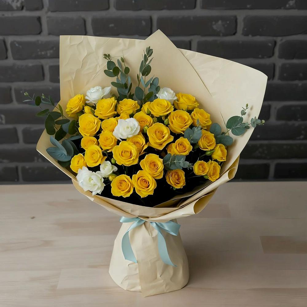 Букет цветов из: Розы в Спутник