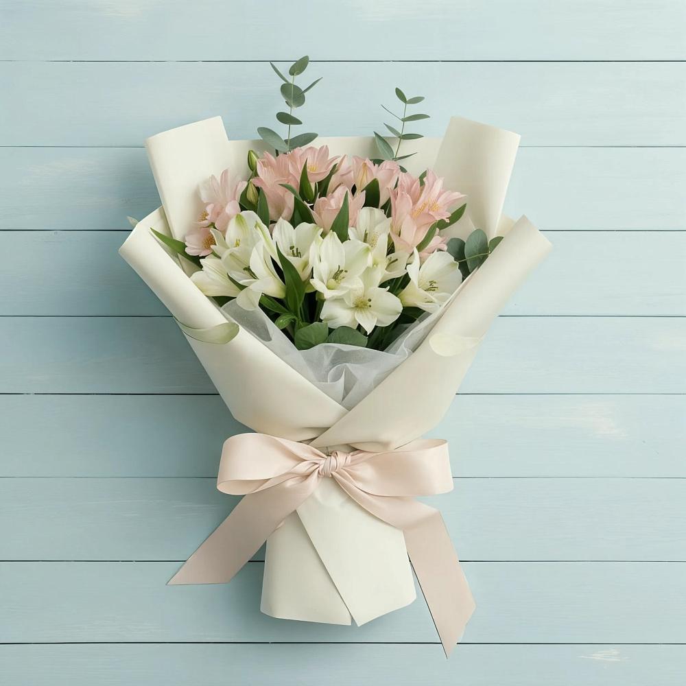 Букет цветов из: Альстромерии в Спутник