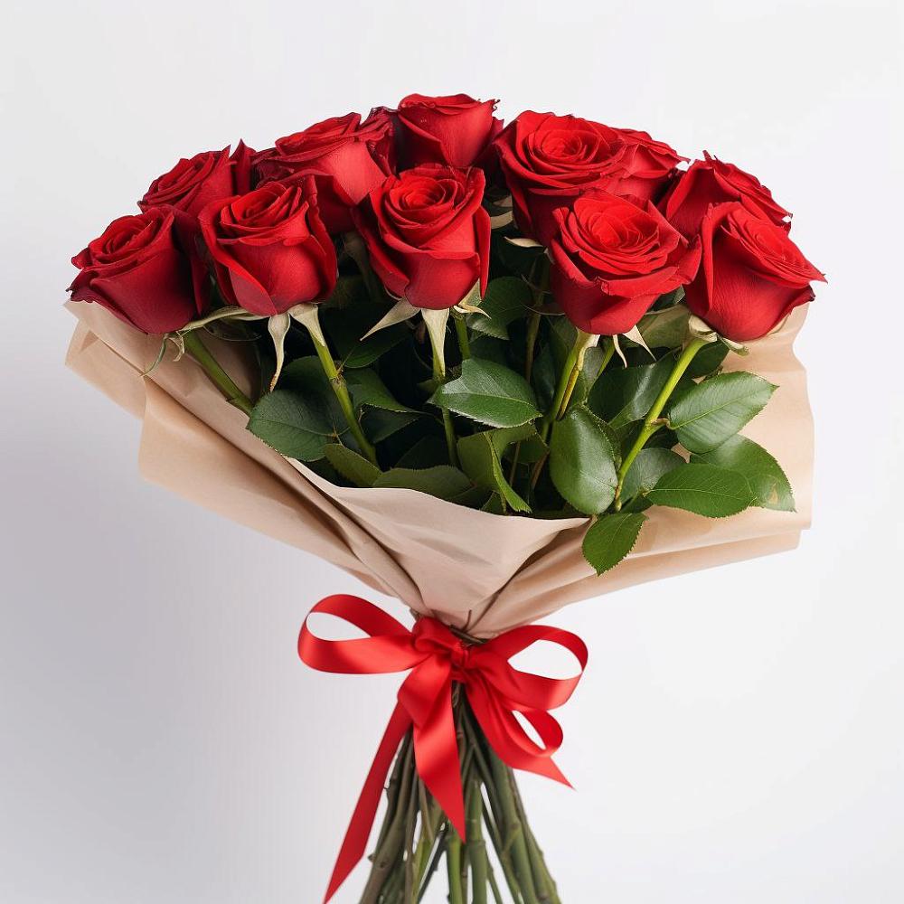 Букет 11 Красных роз Эдлесс Лав в Спутник