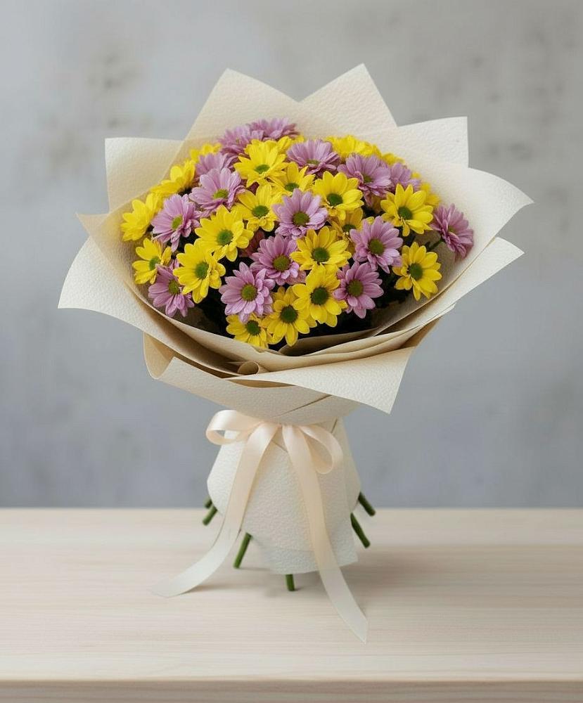Букет цветов из: Хризантемы в Спутник